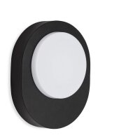 Telefunken LED Außenwandleuchte 8W IP44 Schwarz