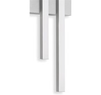 Telefunken  Bonn LED 8W Außenlampe IP44 Außenwandlampe 2-flg. Silberfarbig