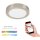 Smarte Deckenlampe LED, Matt-Nickel, 18 Watt, 3000 – 6500K, dimmbar, RGB – Telefunken