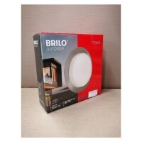 Briloner  Tokio LED Außenlampe IP44 9W Rund Edelstahl