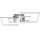 Briloner LED Deckenleuchte Frame Alu Chrom 65x52cm 44W Dimmbar Switch-Dimmer Warmweiß