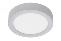 LED Deckenleuchte Fire, Chrom-Matt, 12 Watt, 3000K, dimmbar, Ø 17 cm – Briloner