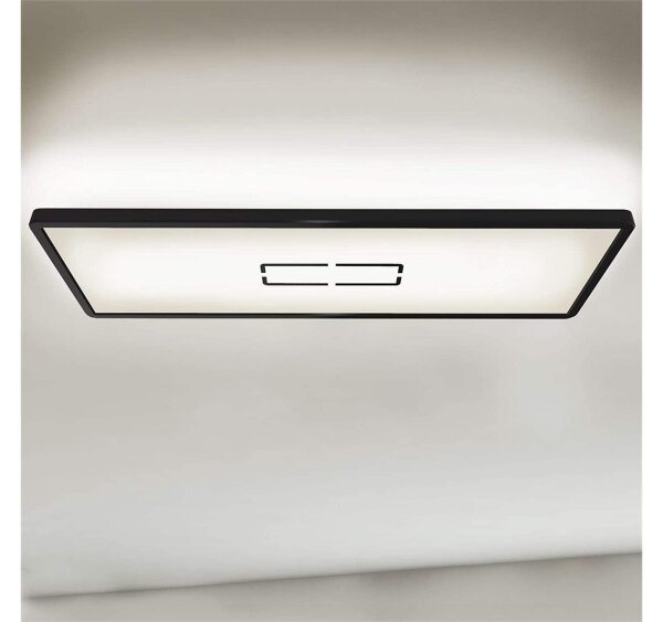 LED Deckenleuchte Free, Schwarz, 22 Watt, 4000K, 58 x 20 x 2,9 cm – Briloner