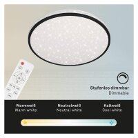 Briloner  Skizo LED Deckenlampe Fernbedienung Dimmbar...