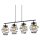 4-flammige Pendelleuchte Swirl, Schwarz, 4 x E27 max. 60W, 110 x 130 cm – Briloner