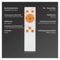 LED Deckenleuchte Panel Pallas, Weiß, 24 Watt, 3000 – 6500K, dimmbar – Briloner