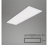 LED Deckenleuchte Panel Pallas, Weiß, 24 Watt, 3000 – 6500K, dimmbar – Briloner