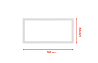 B-Kartonage Telefunken  Deckenlampe LED 36W Sensor Panel Eckig Weiß