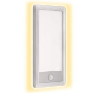 Telefunken LED Außenwandleuchte 16W Bewegungsmelder Backlight-Effekt IP44 Silber