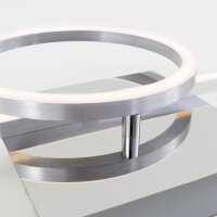 Briloner Frame LED Deckenleuchte Chrom-Alu – dimmbar, schwenkbar, 24 W, 1.800 lm, 3.000 K