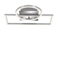 Briloner Frame LED Deckenleuchte Chrom-Alu – dimmbar, schwenkbar, 24 W, 1.800 lm, 3.000 K