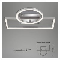 Deckenleuchte Briloner Frame LED 20W Deckenlampe DIMMBAR per Wandschalter