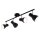 4-flammiger Deckenspot Cup, Schwarz, 4x25W, E14-Fassung, schwenkbar, 60,5 x 15 cm – Briloner