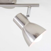 2-flammiger Deckenstrahler Cub, Silber, 2x25W (exkl.), 27,5 x 15 cm – Briloner