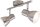 2-flammiger Deckenstrahler Cub, Silber, 2x25W (exkl.), 27,5 x 15 cm – Briloner