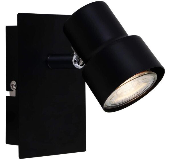 Briloner  Rock LED Wandlampe 1-flammig Spot Schwenkbar Strahler Schwarz