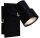 Briloner  Rock LED Wandlampe 1-flammig Spot Schwenkbar Strahler Schwarz