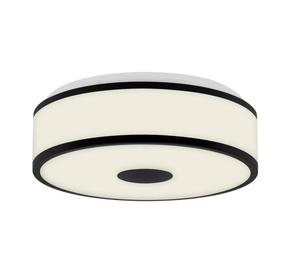 LED Deckenlampe Block, Schwarz, 12 Watt, 4000K, Ø 28 cm – Briloner