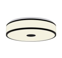 LED Deckenleuchte Block, Schwarz, 18 Watt, Ø 38 cm...