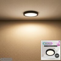 LED Deckenlampe Fire Black, Schwarz, 17 Watt, 4000K,...