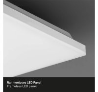 Briloner  Frameless LED Panel 24W Dimmbar Fernbedienung Quadratisch Weiß