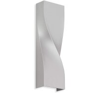Telefunken LED Außenwandleuchte Up & Down 12W 2-flammig IP44 Geschwungen Silber