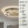 LED Deckenlampe Frame, Nickelmatt, 56 Watt, 3000K, dimmbar, Ø 54,6 cm – Briloner