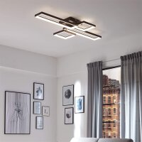 Briloner  Frame LED schwarz dimmbar Fernbedienung Nachtlicht Timer