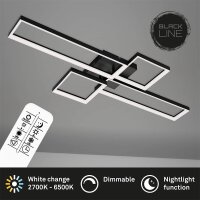 LED Deckenleuchte Frame, Schwarz, 40 Watt, 2700 –...
