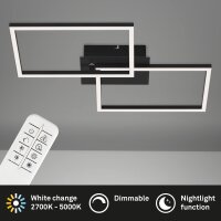 Deckenleuchte Briloner Frame LED Schwarz dimmbar...