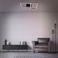 Deckenleuchte Briloner Frame LED Schwarz dimmbar über Fernbedienung Lichtfarbe wählbar