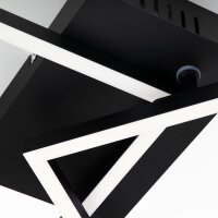 LED Deckenleuchte Frame, Schwarz, 30 Watt, 2700 – 5000K, dimmbar, mit Fernbedienung – Briloner