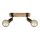 Briloner  Wood Basic Deckenlampe 2-flammig Spot Schwenkbar Strahler Holz Gunmetal
