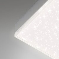 Deckenleuchte Briloner LED Sternenhimmel eckig mit Fernbedienung dimmbar Lichtfarbe verstellbar Deckenlampe