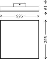 LED Deckenleuchte Sternenhimmel, Weiß, 15 Watt, 3000 – 6500K, dimmbar – Briloner