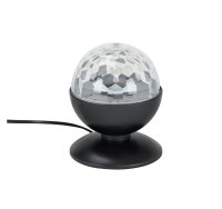 LED-Tischkugel Disco Light, Schwarz, RGB, Ø 12,5 cm – Briloner