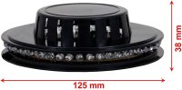 LED-Partylicht Colour Move, Schwarz, RGB, Musiksensor, Ø 12,5 cm – Briloner