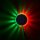 LED-Partylicht Colour Move, Schwarz, RGB, Musiksensor, Ø 12,5 cm – Briloner