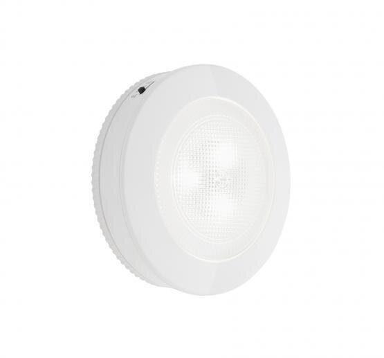 Akku-Dekoleuchte Tiri, Weiß, 0,4 Watt, Ø 9,1 cm – Briloner