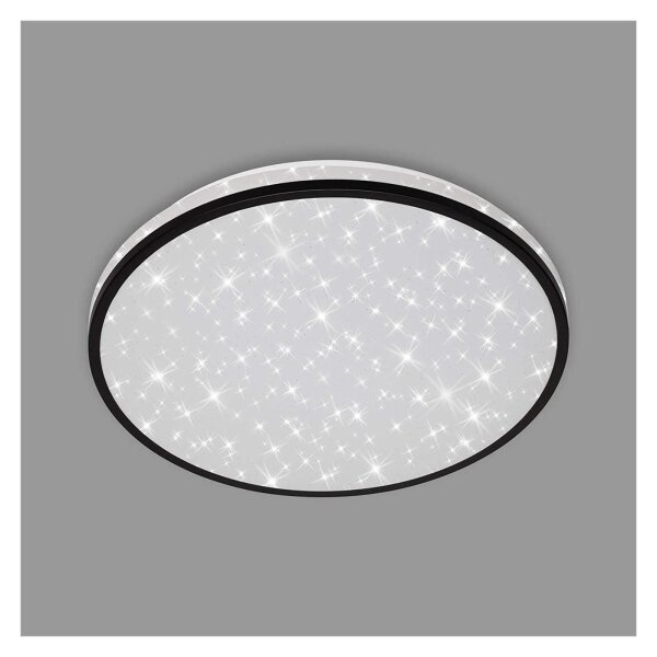 Briloner  LED Nigra Sternenhimmel schwarz 24 Watt LED Deckenlampe Schwarz