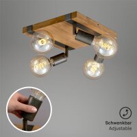 Strahler Briloner Holz Metall Spot Deckenlampe Deckenleuchte