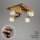 Strahler Briloner Holz Metall Spot Deckenlampe Deckenleuchte