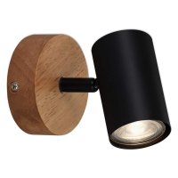 Briloner  Muritz Wandlampe 1-flammig Schwenkbar Spot Holz...