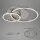 Deckenleuchte Briloner Frame LED 30W Deckenlampe dimmbar ü. Schalter Nickel-Matt