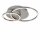 Deckenleuchte Briloner Frame LED 30W Deckenlampe dimmbar ü. Schalter Nickel-Matt