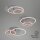 Deckenleuchte Briloner Frame LED 30W Deckenlampe dimmbar ü. Schalter Nickel-Matt