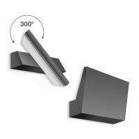 Telefunken  Außenlampe LED 10W Schwenkbar 300° Wandleuchte Schwarz