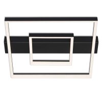 LED Deckenleuchte Frame, Schwarz, 30 Watt, 3000K, dimmbar, 43,5 x 40 x 6,6 cm – Briloner