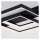 LED Deckenleuchte Frame, Schwarz, 30 Watt, 3000K, dimmbar, 43,5 x 40 x 6,6 cm – Briloner
