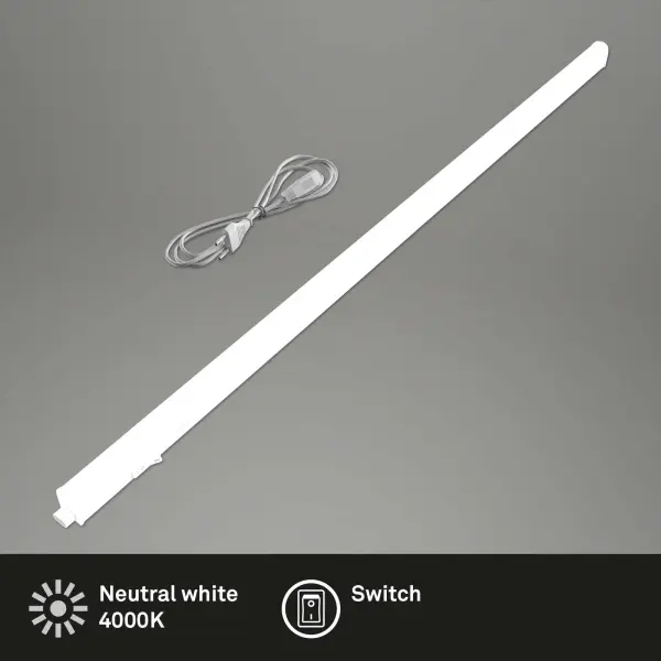 Unterbauleuchte Briloner Took Unterbaulampe LED 10W 4000K Schalter Verbindungskabel Weiß